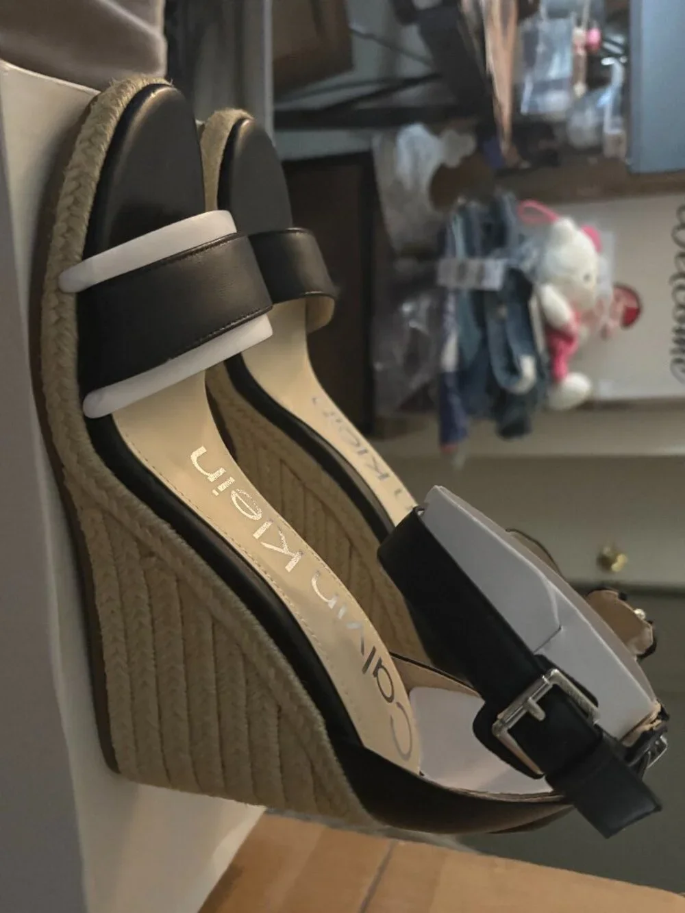 Calvin Klein Black Wedge 8.5